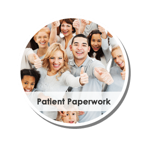 patient paperwork circle